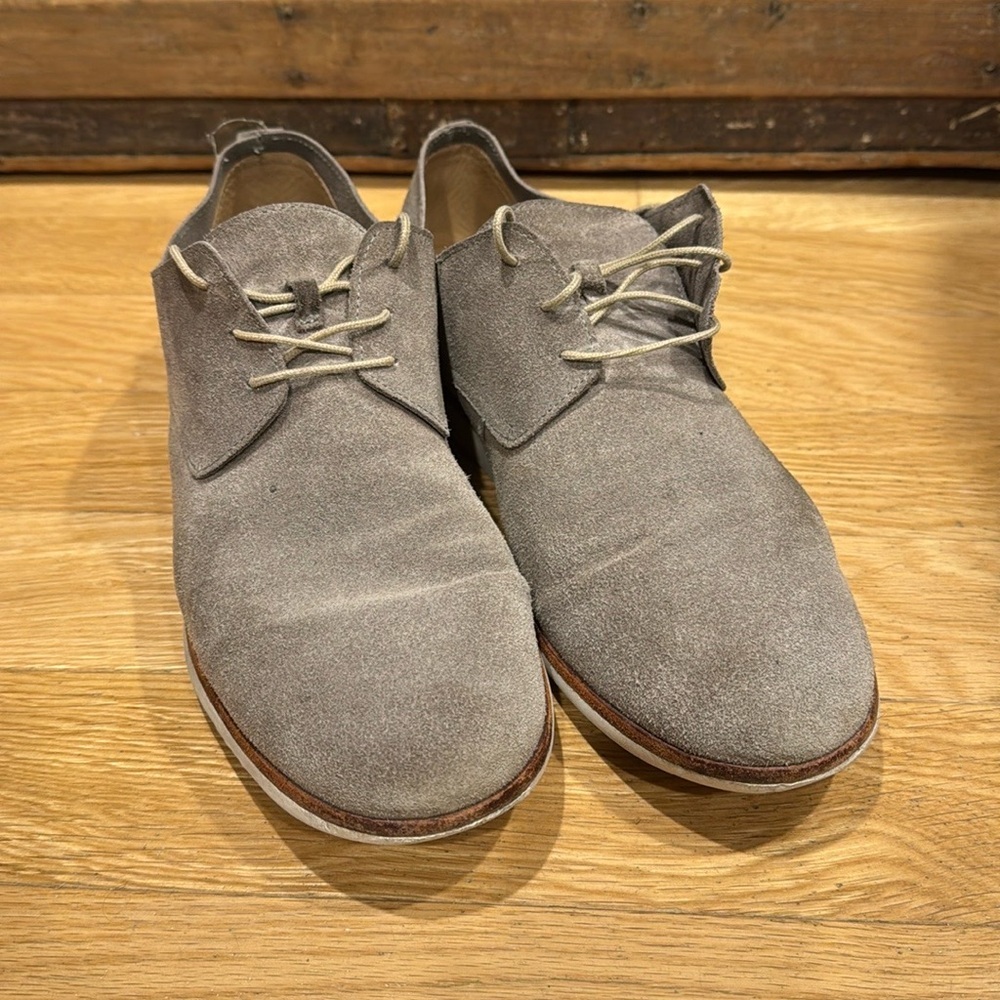 Nisolo Gray Suede Chukka Boots